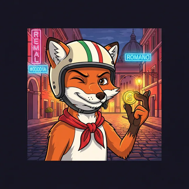 Vespino, the Roma Dash mascot fox